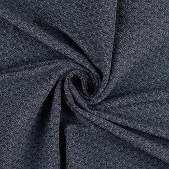 Bengalin Jacquard, schwarz-jeansblau
